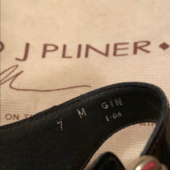 Donald J Pliner black patent leather sandals - Picture 5 of 6